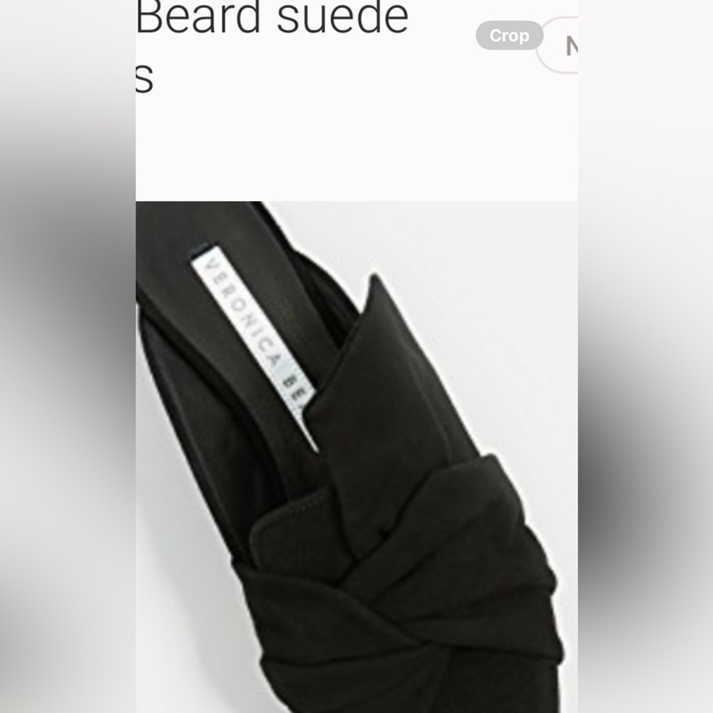 Veronica beatd brand new black suede mule- slides